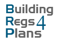 BuildingRegs4Plans Text Logo