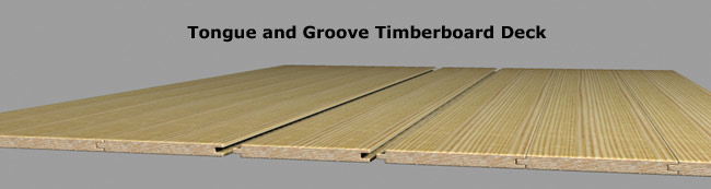 Tongue and Groove Timberboard Deck