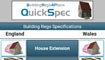 QuickSpec App for Building Regs Specifications